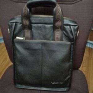 Shoulder bag leather business briefcase for men